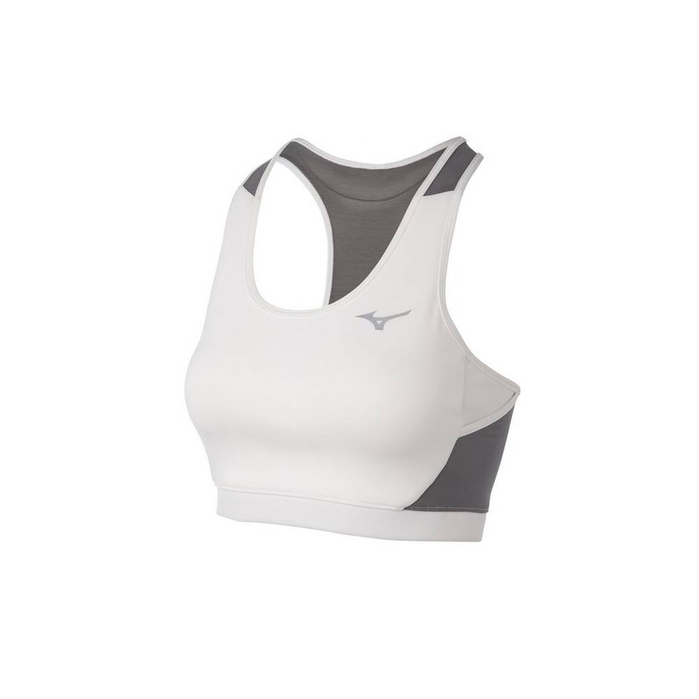 Damske Športová Podprsenka Mizuno Alpha Mesh Back Biele/Siva Vypredaj RVQJ17490